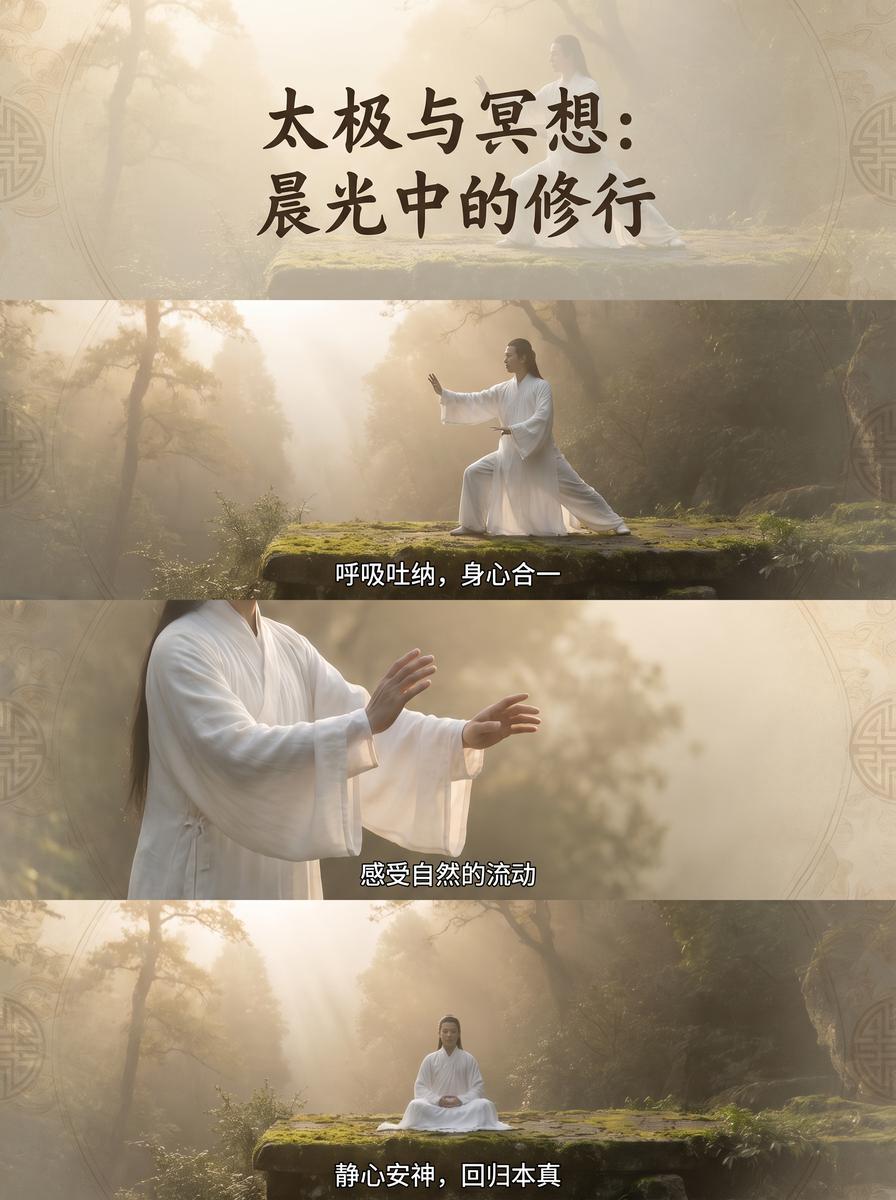 17C 太极晨练视频演示：晨光中的东方身心修行 - www.gguslsj.cn